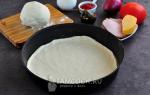 Puff pastry pizza: recipes